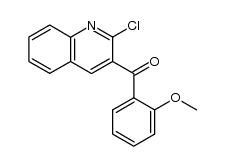 (2-chloro-3-quinolyl) 2-methoxyphenyl ketone结构式