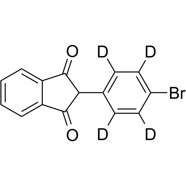 Bromindione-d4 Structure