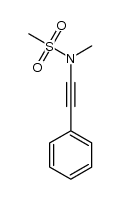 N-methyl-N-(phenylethynyl)methanesulfonamide Structure