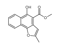 methyl 5-hydroxy-2-methylnaphtho[1,2-b]furan-4-carboxylate Structure