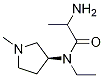 (S)-2-AMino-N-ethyl-N-(1-Methyl-pyrrolidin-3-yl)-propionaMide结构式