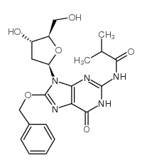 8-BENZYLOXY-N2-ISOBUTYRYL-2'-DEOXYGUANOSINE Structure