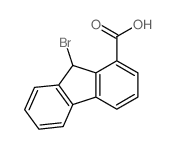 9-bromo-9H-fluorene-1-carboxylic acid structure