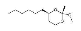 (2R,4R)-4-Hexyl-2-methoxy-2-methyl-[1,3]dioxane Structure