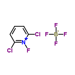 1-氟-2,6-二氯吡啶四氟硼酸盐结构式