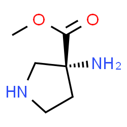 3-Pyrrolidinecarboxylicacid,3-amino-,methylester,(R)-(9CI) picture