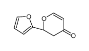 (2R)-2-(furan-2-yl)-2,3-dihydropyran-4-one结构式