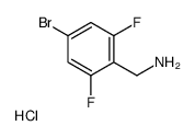 (4-Bromo-2,6-difluorophenyl)methanamine hydrochloride structure