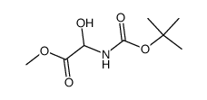 Acetic acid, [[(1,1-dimethylethoxy)carbonyl]amino]hydroxy-, methyl ester (9CI)结构式