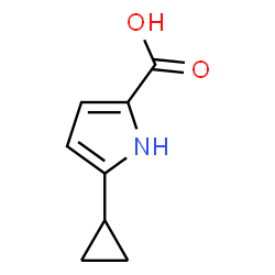 5-Cyclopropyl-1H-pyrrole-2-carboxylic acid structure