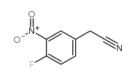 4-FLUORO-3-NITROPHENYLACETONITRILE Structure