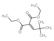 Propanedioicacid, 2-(2,2-dimethylpropylidene)-, 1,3-diethyl ester结构式