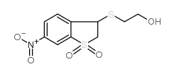 3-[(2-羟乙基)硫代]-6-硝基-2,3-二氢-1h-1lambda6-苯并[b]噻酚-1,1-二酮结构式