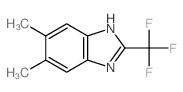 5,6-dimethyl-2-(trifluoromethyl)-1H-benzimidazole structure