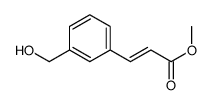 (E)-methyl 3-(3-(hydroxymethyl)phenyl)acrylate Structure