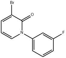 3-Bromo-1-(3-fluorophenyl)pyridin-2(1H)-one Structure