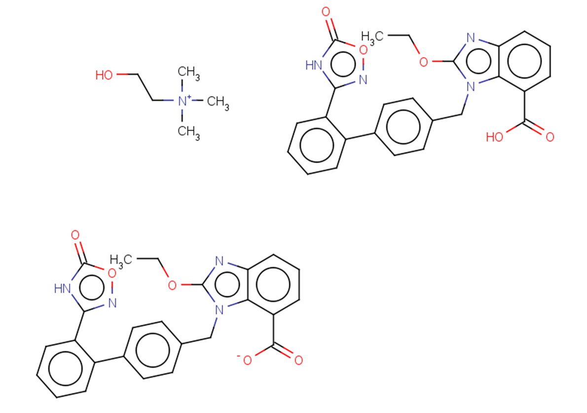 Azilsartan trimethylethanolamine Structure