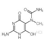 1-(2-amino-4-hydroxy-6-oxo-1H-pyrimidin-5-yl)-1-methyl-urea结构式