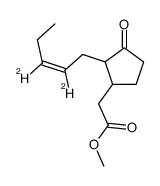 methyl 2-[2-[(Z)-2,3-dideuteriopent-2-enyl]-3-oxocyclopentyl]acetate Structure