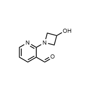2-(3-羟基氮杂环丁烷-1-基)烟醛结构式
