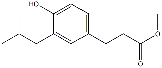 3-(4-Hydroxy-3-isobutyl-phenyl)-propionic acid methyl ester Structure