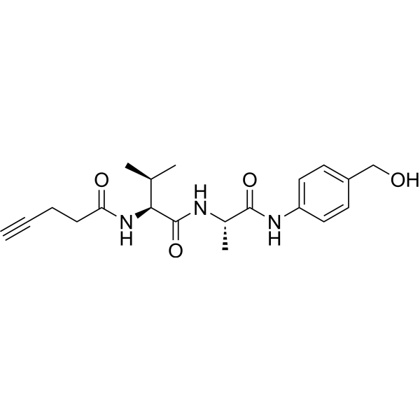 4-Pentynoyl-Val-Ala-PAB结构式