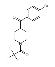 (4-BROMOPHENYL)[1-(TRIFLUOROACETYL)-4-PIPERIDINYL]METHANONE图片