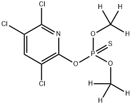 Chlorpyrifos-methyl D6 (dimethyl D6) 100 µg/mL in Cyclohexane Structure