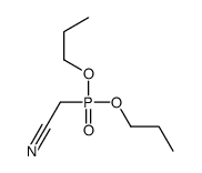 2-dipropoxyphosphorylacetonitrile Structure