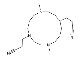 3-[8-(2-cyanoethyl)-4,11-dimethyl-1,4,8,11-tetrazacyclotetradec-1-yl]propanenitrile Structure