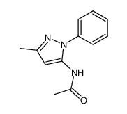 1-phenyl-3-methyl-5-acetylaminopyrazole结构式