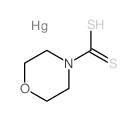 mercury,morpholine-4-carbodithioic acid Structure