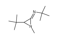 (Z)-N-(3-tert-Butyl-1-methylaziridin-1-ylidene)-N-tert-butylamine结构式