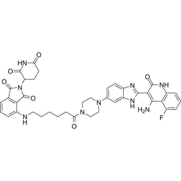 Pomalidomide-C5-Dovitinib结构式