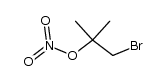 1-bromo-2-methyl-2-nitrooxy-propane Structure