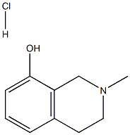 2-Methyl-1,2,3,4-tetrahydroisoquinolin-8-ol hydrochloride Structure