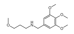 3-methoxy-N-[(3,4,5-trimethoxyphenyl)methyl]propan-1-amine结构式