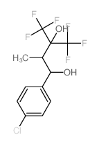 1,3-BUTANEDIOL, 1-(p-CHLOROPHENYL)-2-METHYL-4,4,4-TRIFLUORO-3-(TRIFLUOROMETHYL)- structure