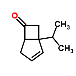 Bicyclo[3.2.0]hept-2-en-6-one, 1-(1-methylethyl)- (9CI) structure