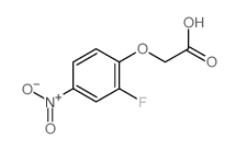 Aceticacid, 2-(2-fluoro-4-nitrophenoxy)- Structure