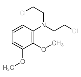 N,N-BIS(2-CHLOROETHYL)-2,3-DIMETHOXY-ANILINE结构式