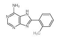 8-(2-methylphenyl)-7H-purin-6-amine Structure