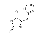 2,4-Imidazolidinedione,5-(2-furanylmethyl)-结构式