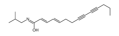 N-(2-methylpropyl)tetradeca-2,4-dien-8,10-diynamide结构式