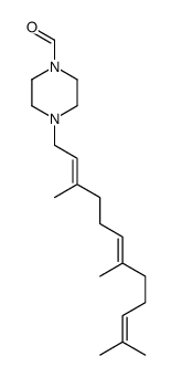 4-(3,7,11-Trimethyl-2,6,10-dodecatrienyl)-1-piperazinecarbaldehyde结构式