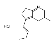 5-[(E)-but-1-enyl]-3-methyl-3,4,6,7-tetrahydro-2H-cyclopenta[b]pyridine,hydrochloride Structure