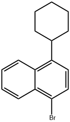 1-broMo-4-cyclohexyl-naphthalene Structure