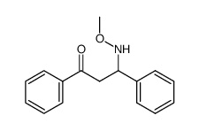 1,3-diphenyl-3-methoxyaminopropan-1-one结构式