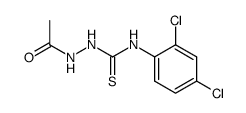 1-acetyl-4-(2,4-dichlorophenyl)-3-thiosemicarbazide Structure