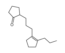 2-(3-(2-propylcyclopent-1-en-1-yl)propyl)cyclopentan-1-one结构式